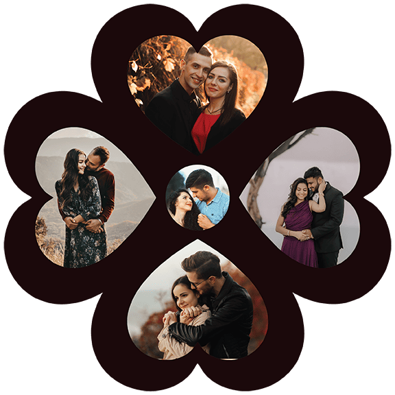 Heart-Shaped Collage Photo Gift